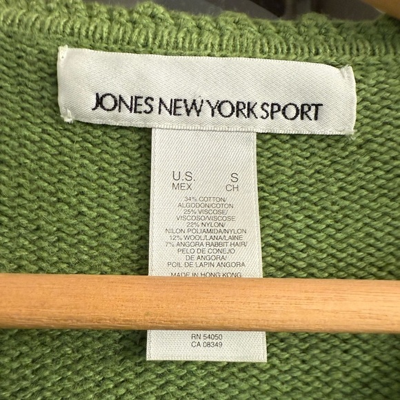 Jones New York Olive Cardigan Sweater - Picture 2 of 2